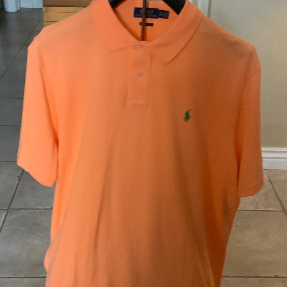 Ralph Lauren Men's Polo Shirt in Vibrant Orange